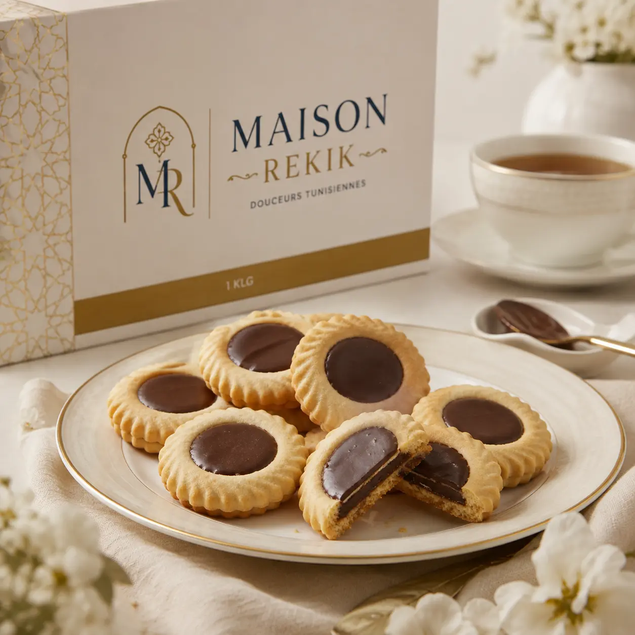 Tartelette au chocolat blanc